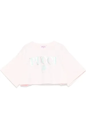 PUCCI Junior Camiseta con logo estampado