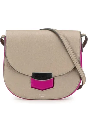 Céline Bandolera Trotteur pequeña de cuero bicolor 2016