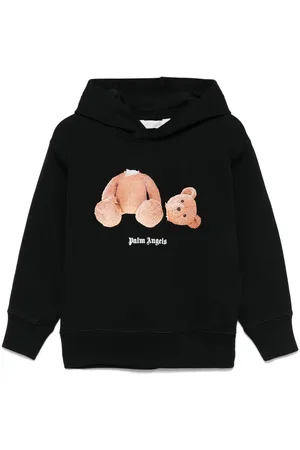 Palm Angels Sudadera con capucha y motivo de oso