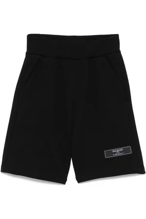 Balmain Pantalones cortos de deporte con etiqueta del logo