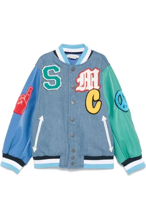 Stella McCartney Chaqueta bómber con detalle de parche