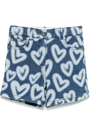 Stella McCartney Pantalones cortos con corazón estampado