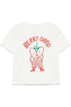 Stella McCartney Camiseta con fresas estampadas