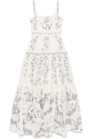 Agua by Agua Bendita Vestido largo Lima Bougainvillea