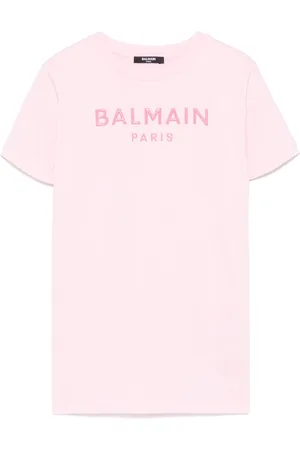 Balmain Vestido con aplique del logo