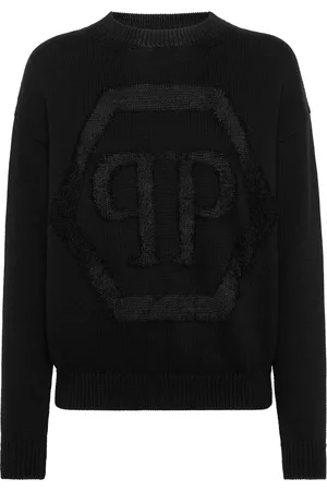Philipp Plein Jersey con logo en devoré