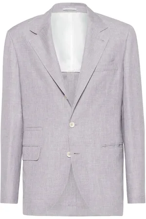 Brunello Cucinelli Blazer a cuadros príncipe de Gales