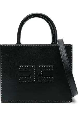 Elisabetta Franchi Bolso shopper pequeño con costuras en contraste