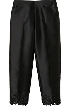 Twin-Set Pantalones con bordado inglés