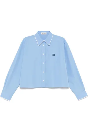Miu Miu Camisa con logo bordado