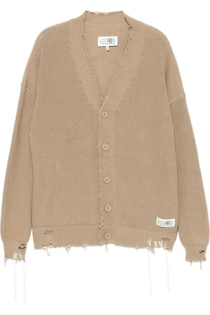 Maison Margiela Cárdigan con efecto envejecido