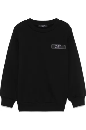 Balmain Sudadera con parche del logo