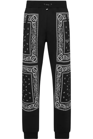 Philipp Plein Pantalones con estampado de cachemira
