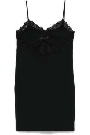 BLUMARINE Vestido corto con detalle de encaje