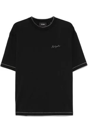 Axel Arigato Camiseta con costuras decorativas