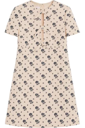 VALENTINO GARAVANI Vestido corto Crepe Couture Papier Floral