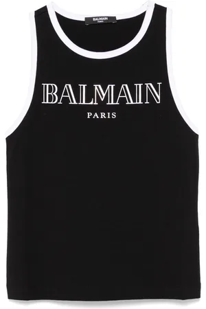 Balmain Top con logo estampado