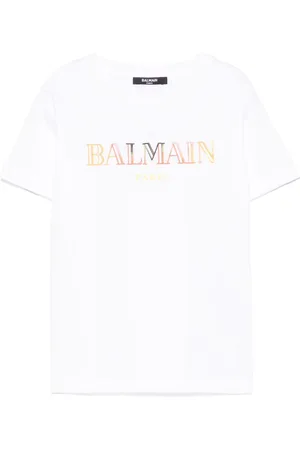 Balmain Camiseta con logo bordado