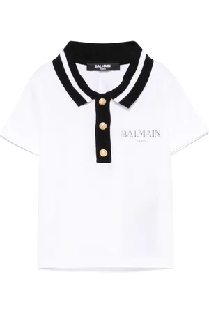Balmain Polo con logo estampado