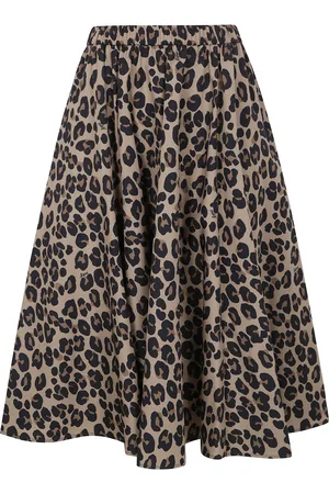 Aspesi Falda con estampado de leopardo