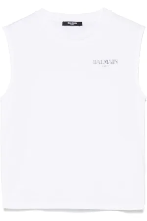 Balmain Camiseta con logo estampado