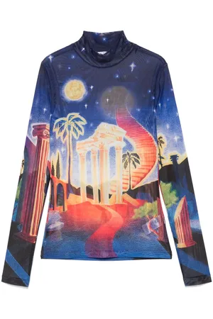 Casablanca Camiseta estampada de malla