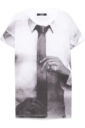 Balmain Camiseta con estampado gráfico