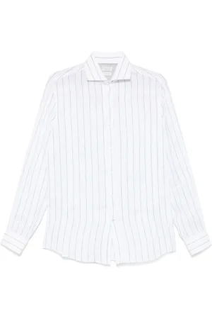 Brunello Cucinelli Camisa a rayas