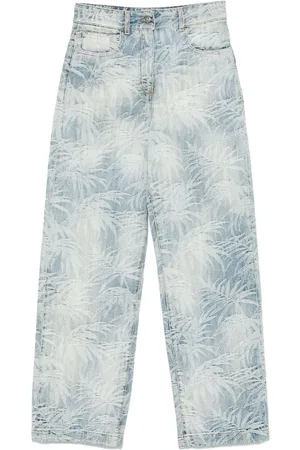 Palm Angels Vaqueros con palmeras en jacquard