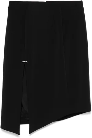 MUGLER Falda midi con detalle de piercing