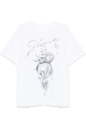 Givenchy Camiseta con estampado de serpiente y candelabro