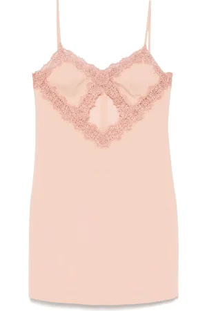 BLUMARINE Vestido corto con detalle de encaje