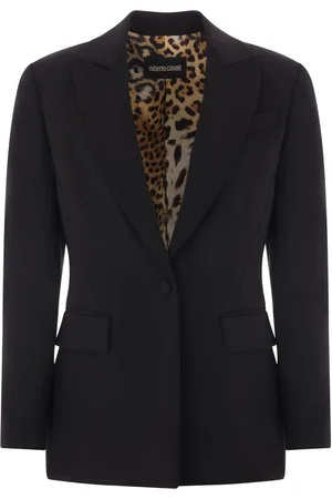 Roberto Cavalli Blazer texturizado con botones