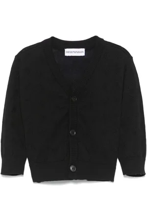 Emporio Armani Cárdigan con logo en jacquard