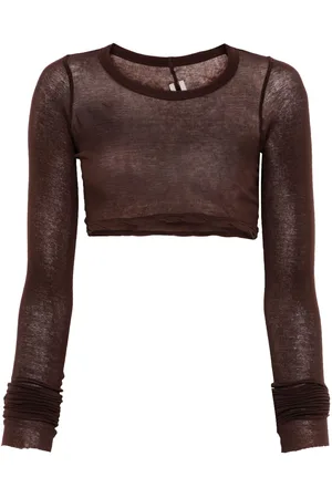 Rick Owens Camiseta corta de manga larga