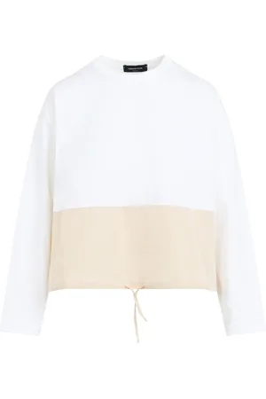 Fabiana Filippi Jersey de algodón con dobladillo de cordones