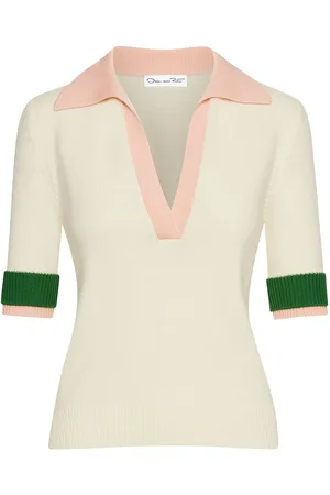 Oscar de la Renta Polo con diseño colour block