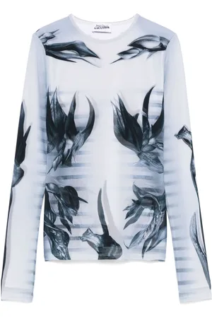 Jean Paul Gaultier Camiseta The Flower Body Morphing Marinière