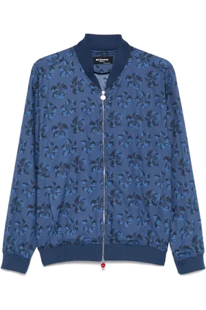Kiton Chaqueta bómber con estampado floral
