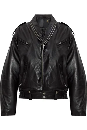 R13 Chaqueta Motorcycle con cremallera en el cuello