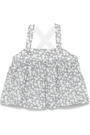 Il gufo Top con estampado floral
