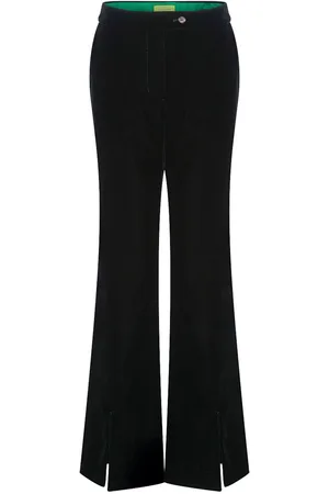 SHANGHAI TANG Pantalones acampanados de terciopelo de x Chen Man