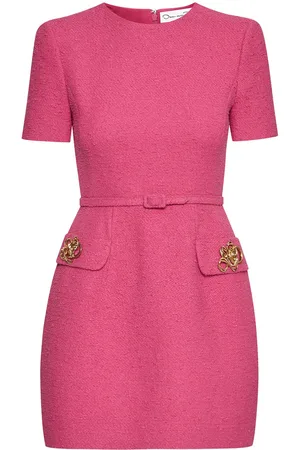 Oscar de la Renta Vestido corto de tweed
