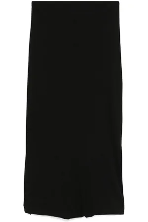 Jil Sander Falda midi con abertura