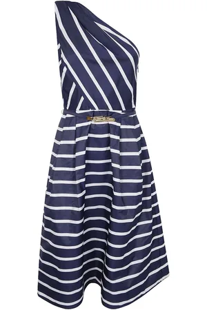 Ralph Lauren Vestido midi a rayas