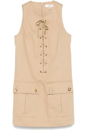 Chloé Vestido corto con cordones