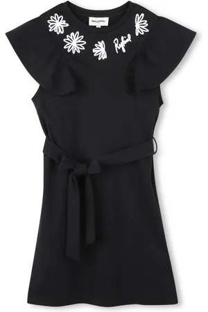 Sonia Rykiel Enfant Vestido corto con logo bordado