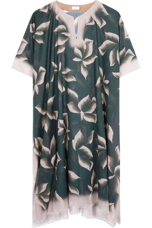 DRIES VAN NOTEN Caftán de algodón estampado