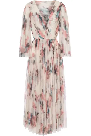 Serafini Vestido largo con estampado floral