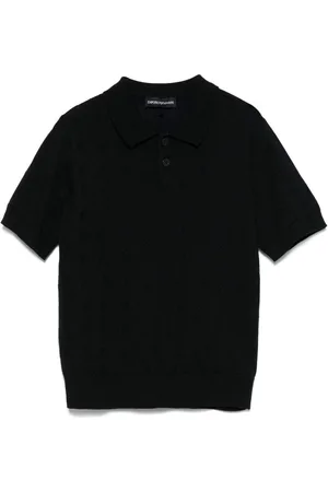 Emporio Armani Polo con logo en jacquard